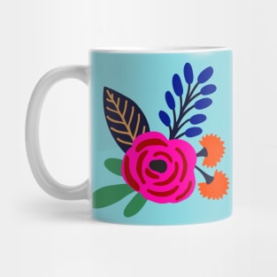 Bold boho flower blooms Mug